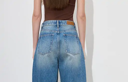 High-Waist Loose-Fit Jeans